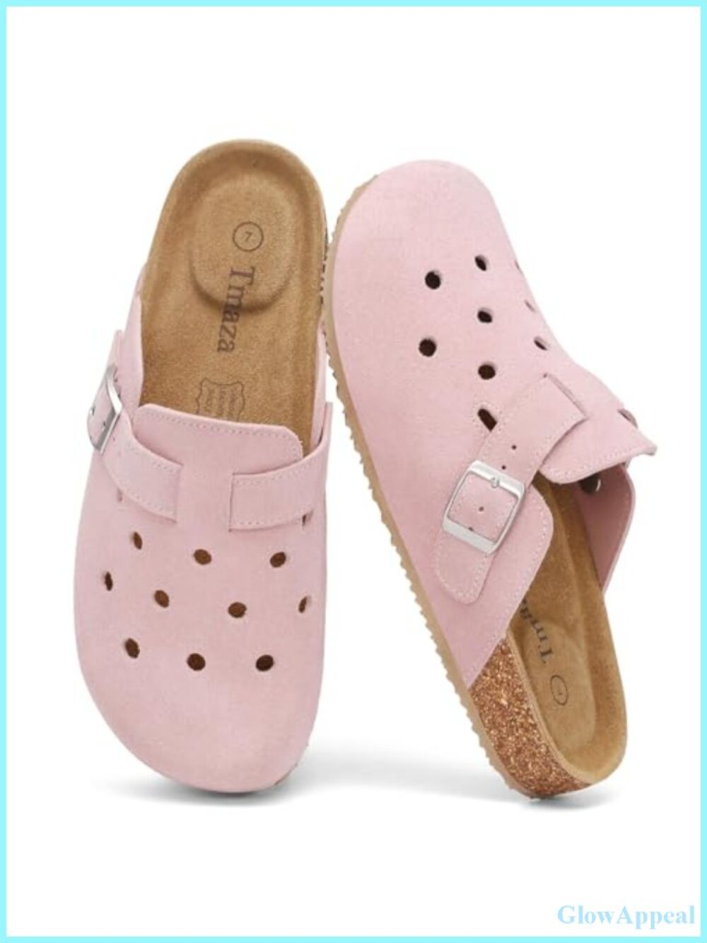 Genuine Suede Clogs Closed Toe Mules Arch Support Comfort Shoes